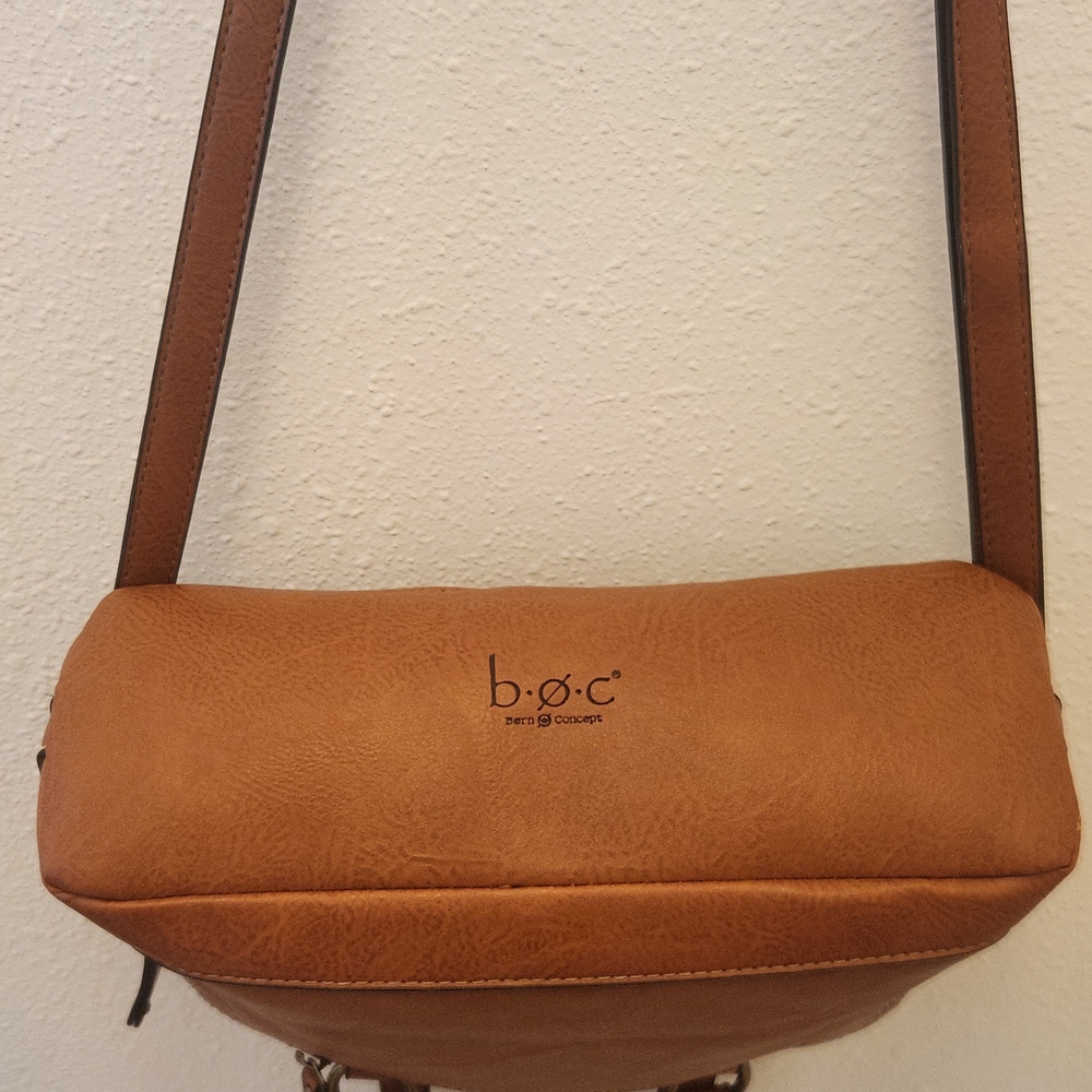 b.o.c. Tan Shoulder Bag with Gold Accents - Picture 7 of 7